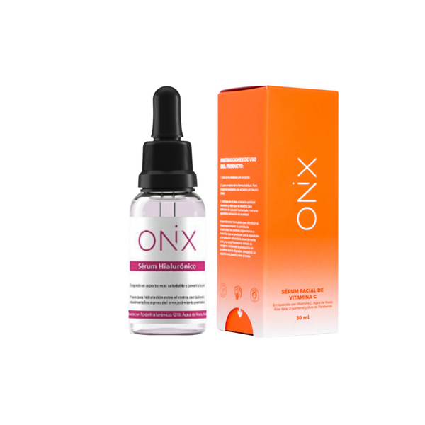 Onix Skincare Serum Facial Acido Hialurónico 30ml + Serum Facial de Vitamina C 30ml