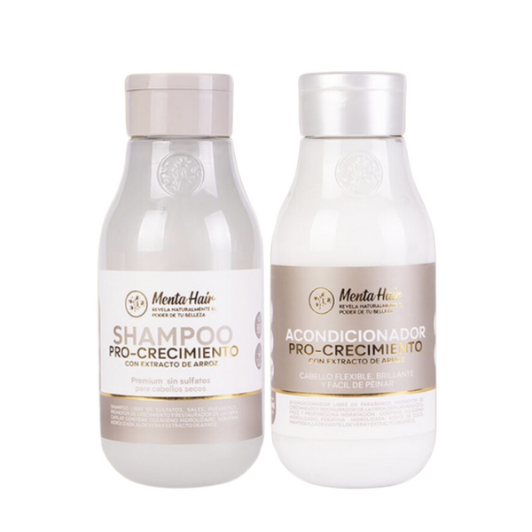 Pro-Growth Shampoo and Conditioner Kit with Keratin Mint Hair [550ml]